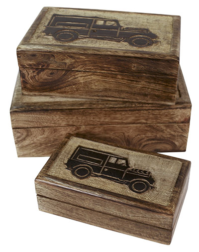 Wooden Set Of 3 4x4 Boxes